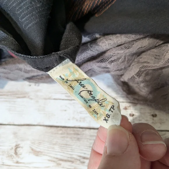 Free People Crossing Paths Pom Tassel Asymmetrical Hem Midi Dress XS - Picture 16 of 16